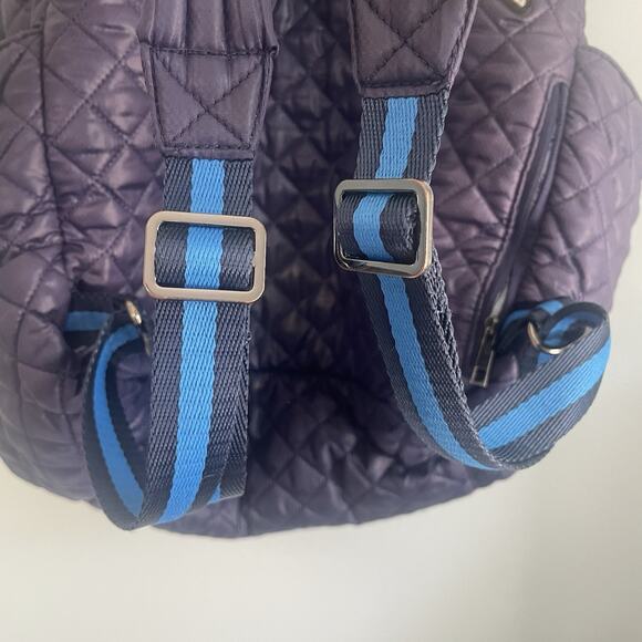 Oliver Thomas Backpack Womens Metallic blue Quilted Tennis Racket bag - Picture 11 of 16